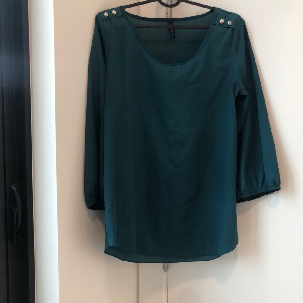 Teal blouse
